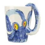 Homee Handmade Creative Art Coffee Mug Ceramic Milk Cups Ocean Style (Octopus)