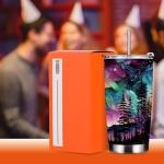 HODREU Aesthetic Tumbler Northern Lights Lover Aurora Themed Gifts Tumbler Insulated Travel Mug for Coworker Women Nature Forest Lovers 20 Oz Stainless Steel Thermal Cup Christmas Birthday