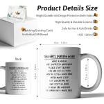 XKZGSZB Thoughts During Work, Funny Double Sided Print Office Home Ceramic Coffee Mug, Gifts for Friend Leader Colleague Boss Manger New Employee, Retirement Goodbye Office Humor Sarcastic Gifts