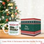 Christmas Vacation Merch Gifts, Funny Holiday Coffee Mug, 11oz Double-sided Christmas Vacation Drinking Cup, Novelty Party Cups for Table Decor, White Elephant Gag Gift for Women Men Coworkers