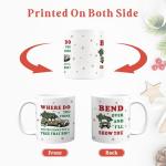 Christmas Vacation Merch Gifts, Funny Holiday Coffee Mug, 11oz Double-sided Christmas Vacation Drinking Cup, Novelty Party Cups for Table Decor, White Elephant Gag Gift for Women Men Coworkers