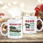Christmas Vacation Merch Gifts, Funny Holiday Coffee Mug, 11oz Double-sided Christmas Vacation Drinking Cup, Novelty Party Cups for Table Decor, White Elephant Gag Gift for Women Men Coworkers