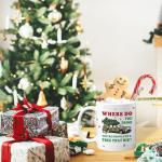 Christmas Vacation Merch Gifts, Funny Holiday Coffee Mug, 11oz Double-sided Christmas Vacation Drinking Cup, Novelty Party Cups for Table Decor, White Elephant Gag Gift for Women Men Coworkers