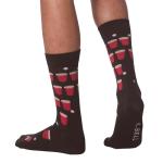 K. Bell Mens Fun Conversation Starter Crew - 1 Pairs Cool & Funny Pop Culture Gifts Casual Sock, Beer Pong (Black), 6.5-12 US