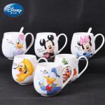300ML Disney Mickey Mouse Minnie Mouse Coffee Mugs Cute Cartoon Donald Milk Mugs Creative Fashion Mugs Handle Kids Water Cup