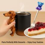 YIHDEB Dachshund Coffee Mug, Ceramic Cup With Ergonomic Handle; 3D Animal Detail And Dog-Shaped Design, Dachshund Drinkware For Pet Lovers, Cute Dog Themed Kitchen. Gifts for Dogg Owners.