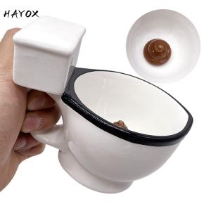 Creative and Quirky Ceramic Mugs Novelty Toilet Ceramic Mug with Handle 300ml Coffee Tea Milk Ice Cream Cup Funny for Gift Toile