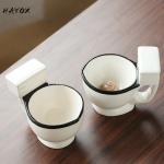 Creative and Quirky Ceramic Mugs Novelty Toilet Ceramic Mug with Handle 300ml Coffee Tea Milk Ice Cream Cup Funny for Gift Toile