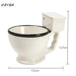 Creative and Quirky Ceramic Mugs Novelty Toilet Ceramic Mug with Handle 300ml Coffee Tea Milk Ice Cream Cup Funny for Gift Toile
