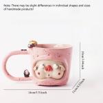 Cute and funny ceramic tableware,piggy water cups,Jingdezhen handcrafted ceramic mugs,household juice milk and coffee cup crafts