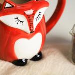 Hand-Painted 3D Fox Ceramic Coffee Mug
