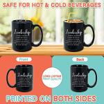 Inspirational Coffee Mug 15 oz, Leadership is About Making Others Better Quote