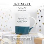 Pavilion Gift Company - Crazy Grandma Builds Character - 18 oz Stoneware Coffee Mug Tea Cup Gramma Grandmom Mimi Nana Grandmother Gift Present
