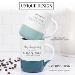 Pavilion Gift Company - Crazy Grandma Builds Character - 18 oz Stoneware Coffee Mug Tea Cup Gramma Grandmom Mimi Nana Grandmother Gift Present