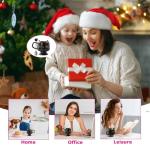 Christmas Mugs High-Footed Ceramic Cat Mug – 13.5oz Unique Coffee Cup with kitty Expression Design, Fun Gift for Women, Girls, Kids, Cat Lovers (black)