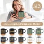 Rtteri 10 Pcs 15 oz Christian Coffee Mugs Christmas Employee Appreciation Gift Thank You Mugs Ceramic Coffee Cups Coworker Motivational Team Gift for Teacher Men Women Group Office
