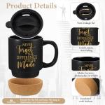 Rtteri 10 Pcs 15 oz Christian Coffee Mugs Christmas Employee Appreciation Gift Thank You Mugs Ceramic Coffee Cups Coworker Motivational Team Gift for Teacher Men Women Group Office