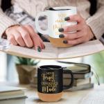 Rtteri 10 Pcs 15 oz Christian Coffee Mugs Christmas Employee Appreciation Gift Thank You Mugs Ceramic Coffee Cups Coworker Motivational Team Gift for Teacher Men Women Group Office