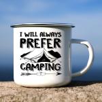 I Can Not I Have Horse Enamel Coffee Mug Funning Camping Cup Personalized Campfire Mugs Gift for Camper Outdoor Festival Travel