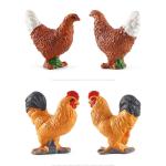 Simulation Solid Poultry Farm Animals Model Duck Goose Swan Hen Chicken Action Figures PVC Miniature Toy Xmas Gift For Kids
