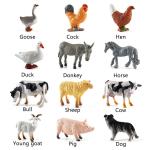 Simulation Solid Poultry Farm Animals Model Duck Goose Swan Hen Chicken Action Figures PVC Miniature Toy Xmas Gift For Kids