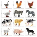Simulation Solid Poultry Farm Animals Model Duck Goose Swan Hen Chicken Action Figures PVC Miniature Toy Xmas Gift For Kids