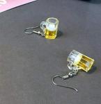 Funny Beer Mug Earrings for Women - 1Pairs Cute Unique Bottle Tea Beer Mug Dangle Drop Earrings Jewelry