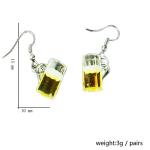 Funny Beer Mug Earrings for Women - 1Pairs Cute Unique Bottle Tea Beer Mug Dangle Drop Earrings Jewelry