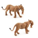 Wild Animals Realistic Simulated Lion Model  PVC Material Cub The Lion Family Collection Decor Toys For Children Birthday Gifts