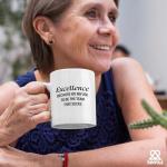 Excellence Because We Refuse To Be The Team That Sucks Coworker Gifts Office Teamwork Manager Boss Inspirational Motivational Ceramic Mug 11 oz White