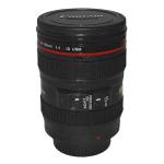 Creative SLR Camera Lens Shaped Mugs Drrinking Cup 420ml Drinkware with Lid