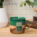 Silver Buffalo The Lord of The Rings Reactive Glaze Ceramic Camper Mug Featuring The Green Dragon, 20 Ounces