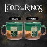 Silver Buffalo The Lord of The Rings Reactive Glaze Ceramic Camper Mug Featuring The Green Dragon, 20 Ounces