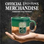 Silver Buffalo The Lord of The Rings Reactive Glaze Ceramic Camper Mug Featuring The Green Dragon, 20 Ounces