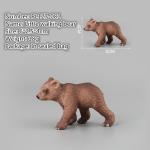Realistic Simulated Mini Brown Bears Model Solid Simulation Animals The Family of Brown Bear Action Figures Toys For Kids Gift