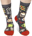 PanPacSight Women's Funny Novelty Socks, Cute Funky Drinking Coffee Mug Crew Socks for Girls