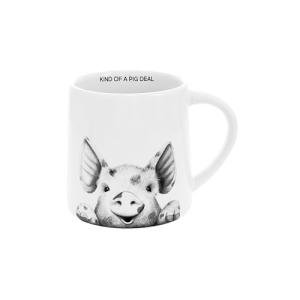 Pavilion Gift Company - Kind Of A Pig Deal - Piggy - 17 Oz Coffee Mug Tea Cup Farm Animal Farmer