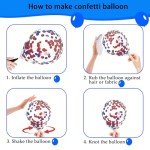 Red, White, and Blue Party Balloon Pack – 50 Pcs