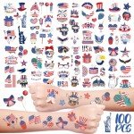 Kids' USA Temporary Tattoo Stickers for 4th of July
