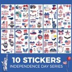 Kids' USA Temporary Tattoo Stickers for 4th of July