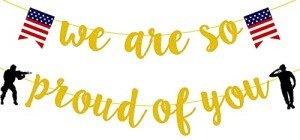 Patriotic Soldier Farewell Party Banner Set