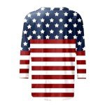 Patriotic Women's 4th of July Flag Top