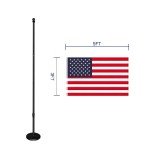 Telescoping Indoor Flag Pole with American Flag