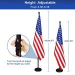 Telescoping Indoor Flag Pole with American Flag