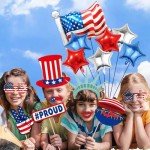 Red, White, and Blue 4th of July Balloons