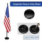 Telescoping Indoor Flag Pole with American Flag