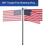 Telescoping Indoor Flag Pole with American Flag