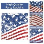 100 Patriotic Party Plates and Napkins Set
