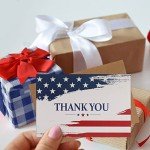 200 Patriotic Thank You Cards with Envelopes