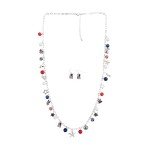 Patriotic American Flag Jewelry Set for Women